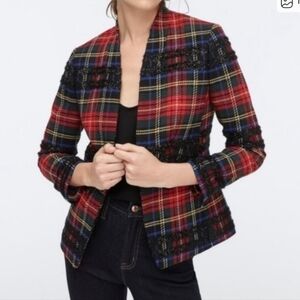J.Crew Going Out Blazer In Holiday Tartan